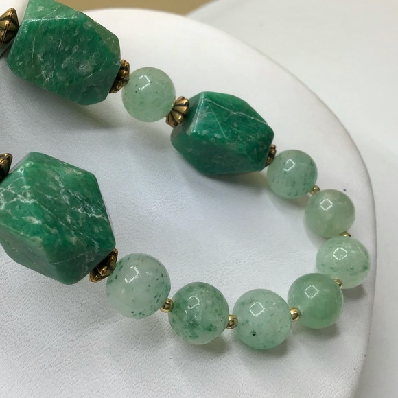 🌺RARE Vintage Amazonite & Aventurine Necklace - Picture 12 of 16